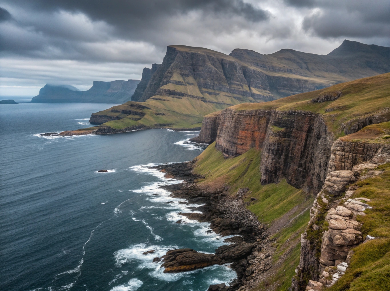 Höga Kusten med dramatiska kustlinjer