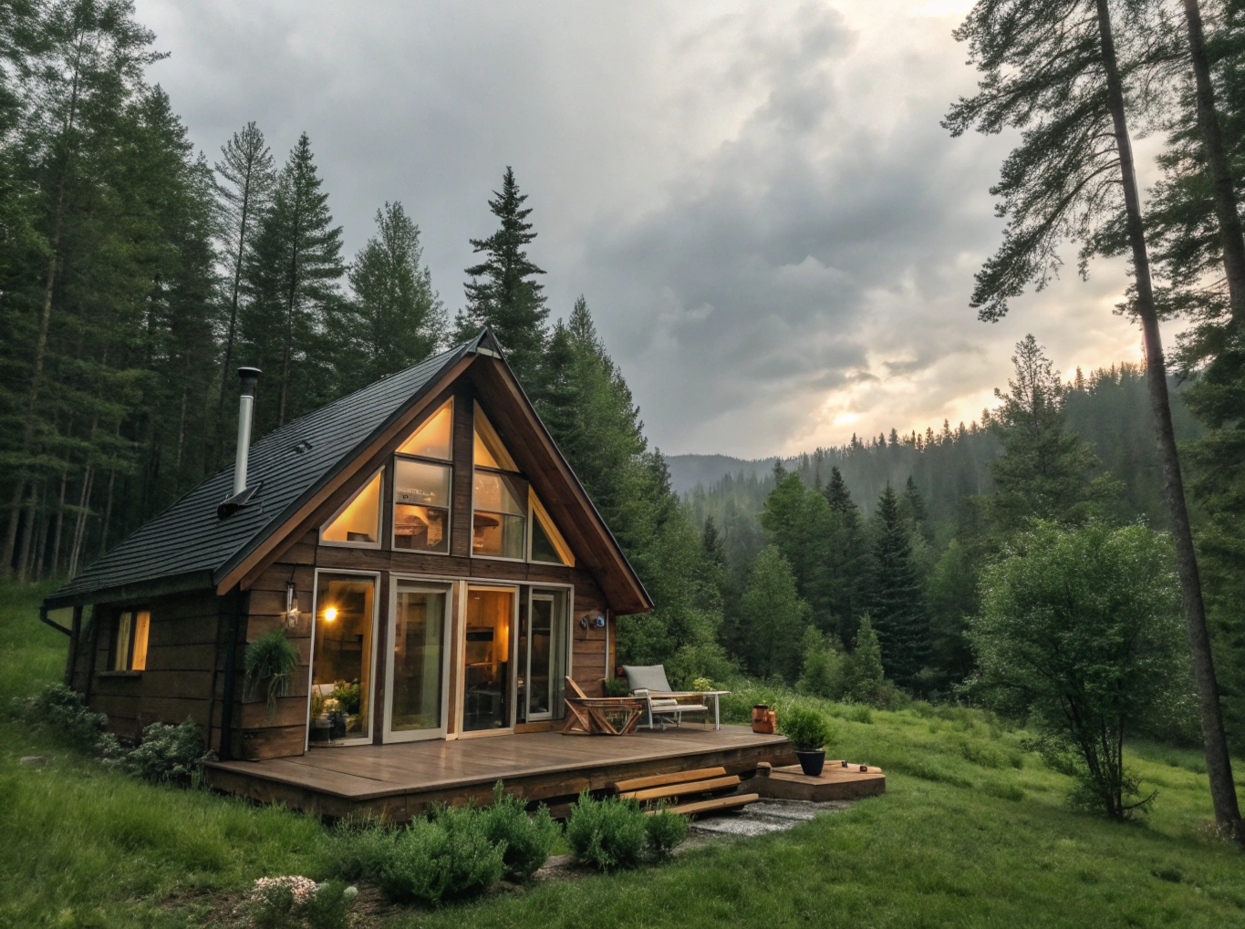 Bekvämt boende intill naturen